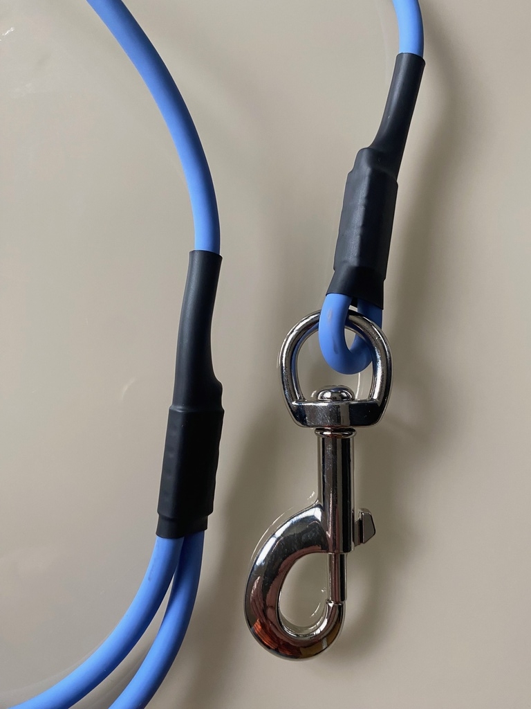 Οδηγός κορδόνι TPU φωσφοριζέ ΜΠΛΕ 6mm